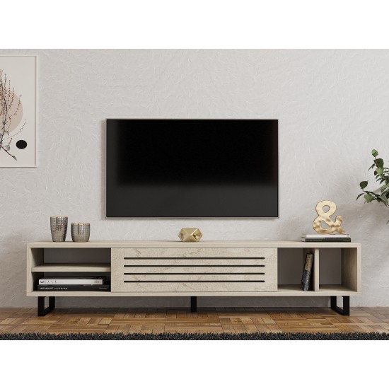 TV Stand Safir - Travertine Travertine TV Stand Safir - Travertine Travertine