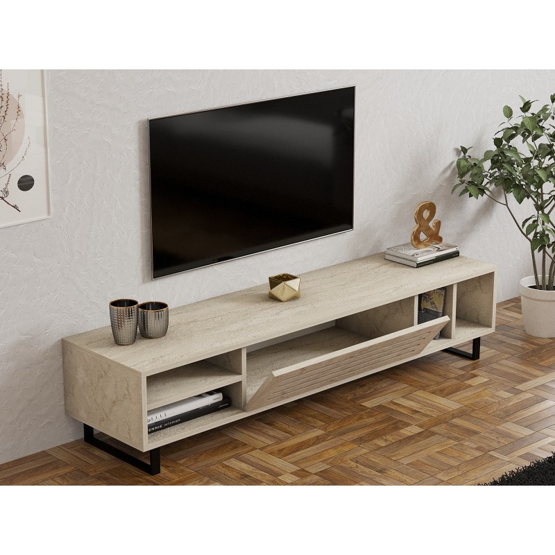 TV Stand Safir - Travertine Travertine