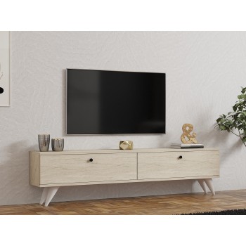 TV Stand Paris - Travertine Travertine