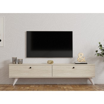 TV Stand Paris - Travertine Travertine