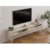 TV Stand Paris - Travertine Travertine