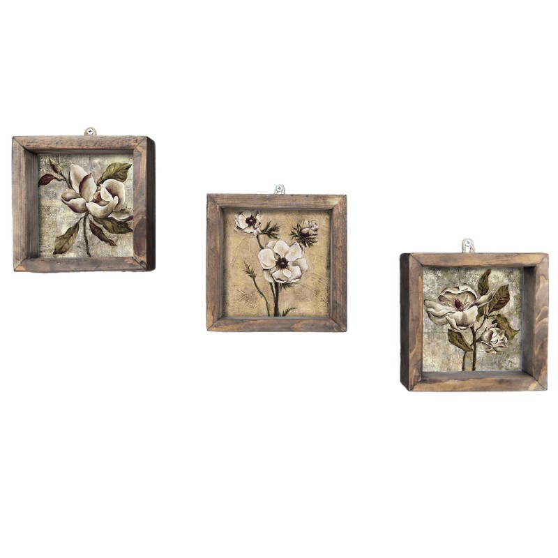 Decorative Framed MDF Painting (3 Pieces) UKZM002 Multicolor