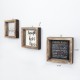 Wallxpert Decorative Framed MDF Painting (3 Pieces) UKZM023 Multicolor