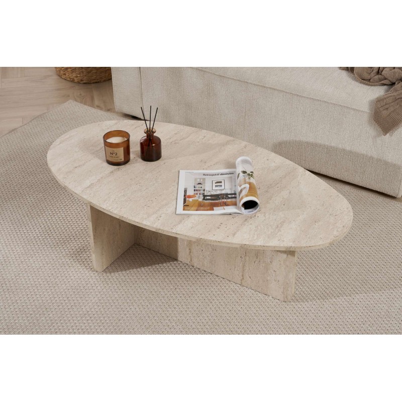 Coffee Table Orba - Travertine Travertine