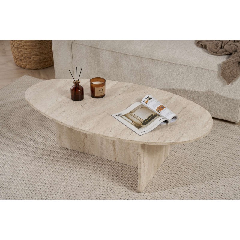 Coffee Table Orba - Travertine Travertine