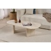 Coffee Table Ovalis - Travertine Travertine