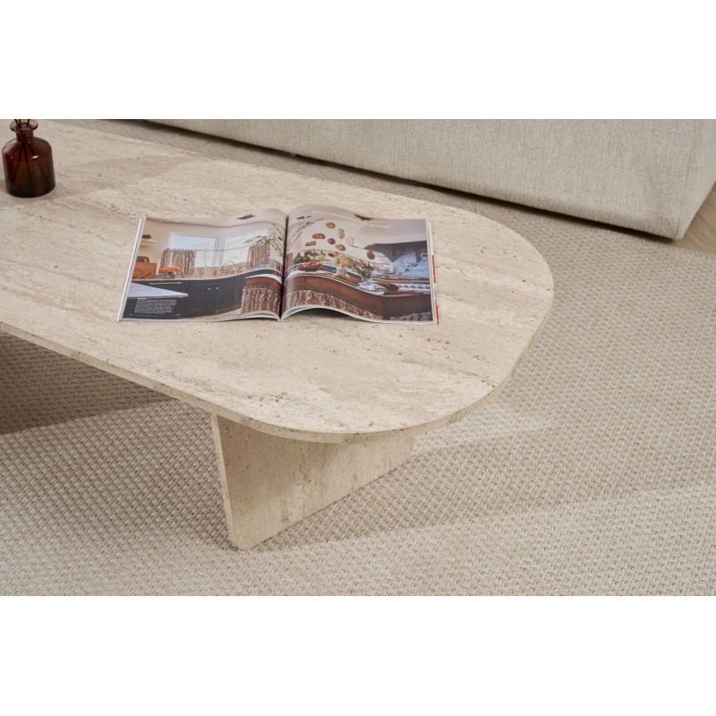 Coffee Table Ovalis - Travertine Travertine