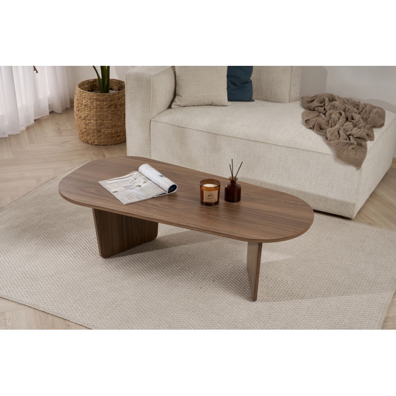Coffee Table Ovalis - Walnut Walnut
