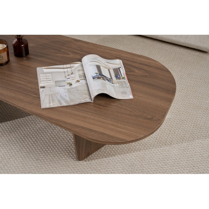 Coffee Table Ovalis - Walnut Walnut