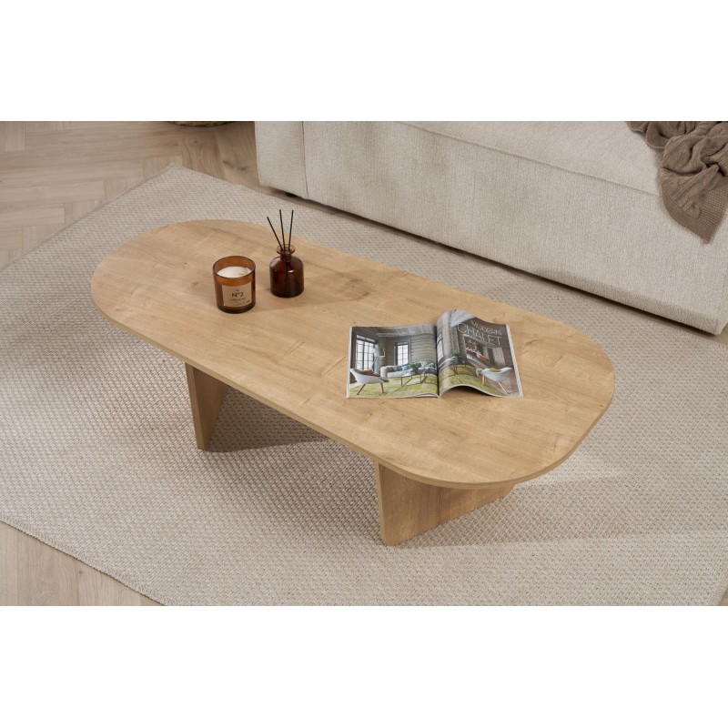 Coffee Table Ovalis - Oak Oak