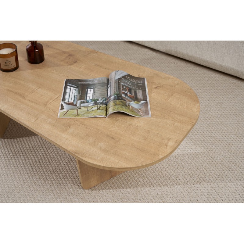 Coffee Table Ovalis - Oak Oak