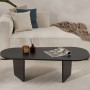 Coffee Table Ovalis - Wood Black Wood Black