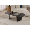 Coffee Table Ovalis - Wood Black Wood Black