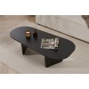 Coffee Table Ovalis - Wood Black Wood Black