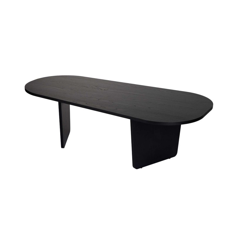 Coffee Table Ovalis - Wood Black Wood Black