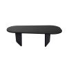 Coffee Table Ovalis - Wood Black Wood Black