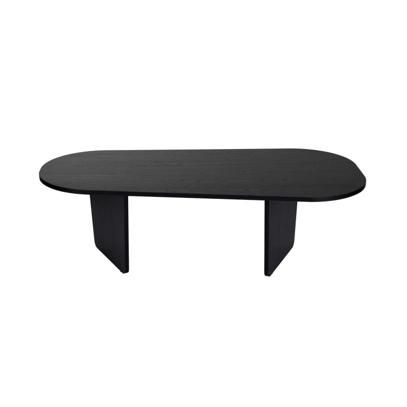 Coffee Table Ovalis - Wood Black Wood Black