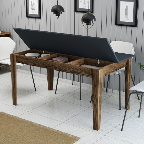 Dining Table Milan 513 - Walnut, Anthracite Walnut
Anthracite Dining Table Milan 513 - Walnut, Anthracite Walnut
Anthracite