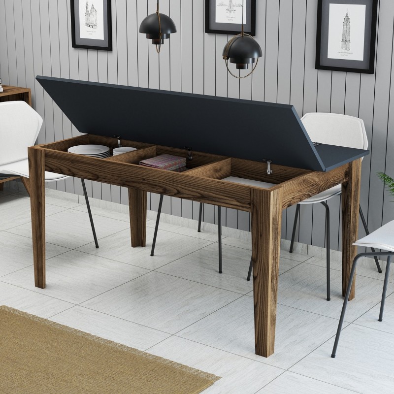 Dining Table Milan 513 - Walnut, Anthracite Walnut
Anthracite