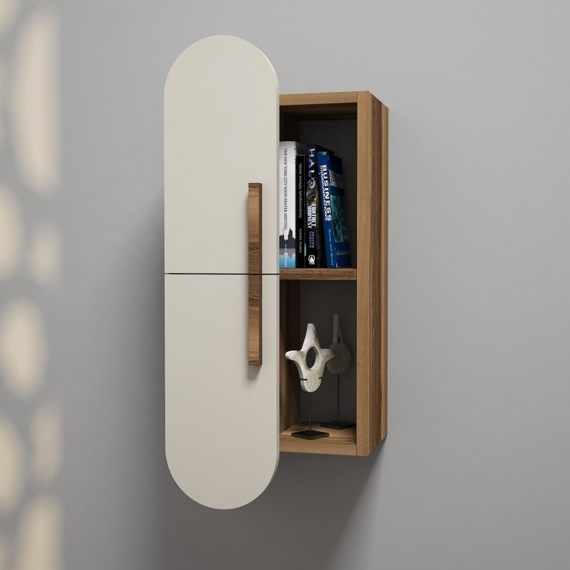 Hanah Home Wall Shelf Rose - Walnut, Cream Walnut
Cream