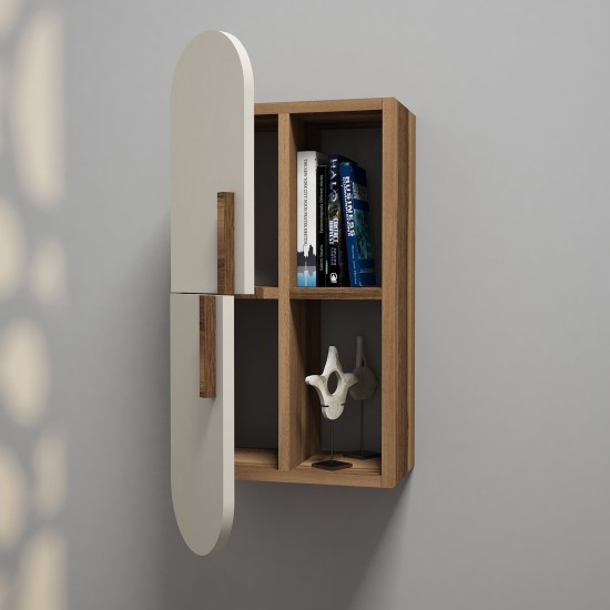 Hanah Home Wall Shelf Rose - Walnut, Cream Walnut
Cream