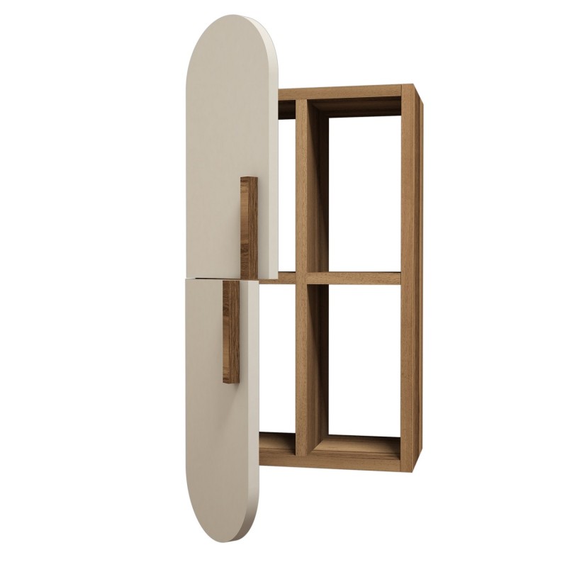 Hanah Home Wall Shelf Rose - Walnut, Cream Walnut
Cream