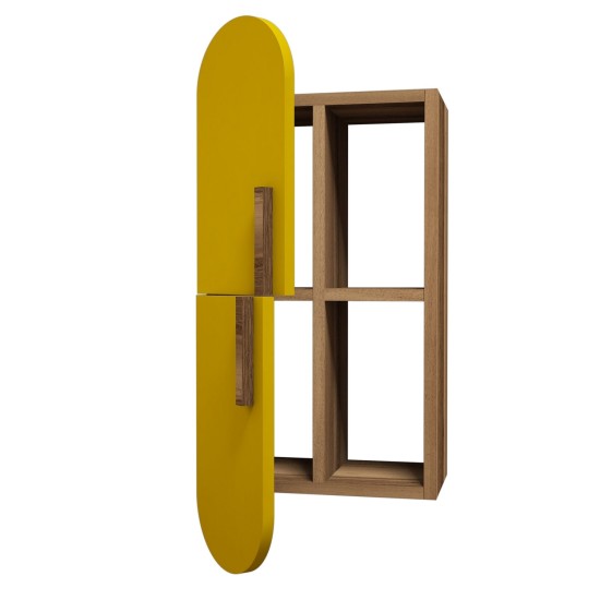 Wall Shelf Rose - Walnut, Yellow Walnut
Yellow Wall Shelf Rose - Walnut, Yellow Walnut
Yellow