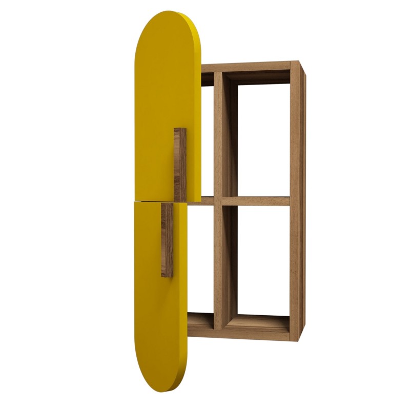 Wall Shelf Rose - Walnut, Yellow Walnut
Yellow