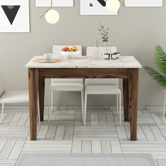 Kitchen Table Kiev 506 - Walnut, White Walnut
White Kitchen Table Kiev 506 - Walnut, White Walnut
White
