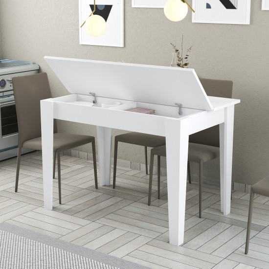 Kitchen Table Kiev 512 - White, Oak White
Oak Kitchen Table Kiev 512 - White, Oak White
Oak
