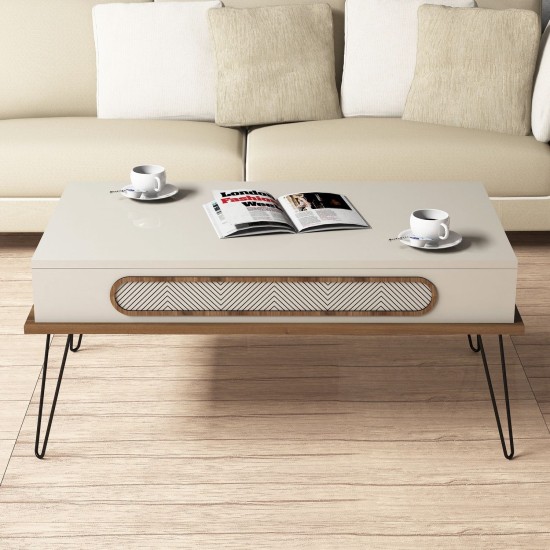 Coffee Table Ekol - Cream Cream Coffee Table Ekol - Cream Cream