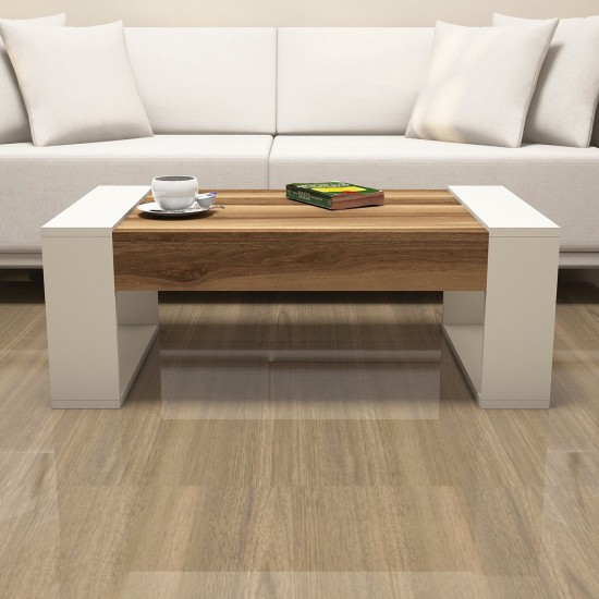 Coffee Table Venüs - Walnut, Cream Walnut
Cream Coffee Table Venüs - Walnut, Cream Walnut
Cream