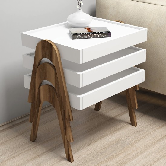Nesting Table (3 Pieces) Roma - Walnut, White Walnut
White Nesting Table (3 Pieces) Roma - Walnut, White Walnut
White