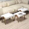 Nesting Table (3 Pieces) Roma - Walnut, White Walnut
White