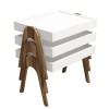 Nesting Table (3 Pieces) Roma - Walnut, White Walnut
White