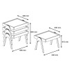 Nesting Table (3 Pieces) Roma - Walnut Walnut