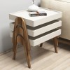 Hanah Home Nesting Table (3 Pieces) Roma - Walnut, Cream Walnut
Cream