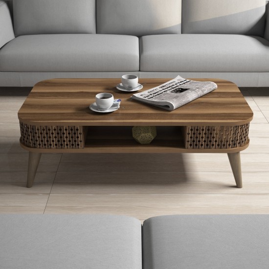 Coffee Table Eylül - Walnut Walnut Coffee Table Eylül - Walnut Walnut