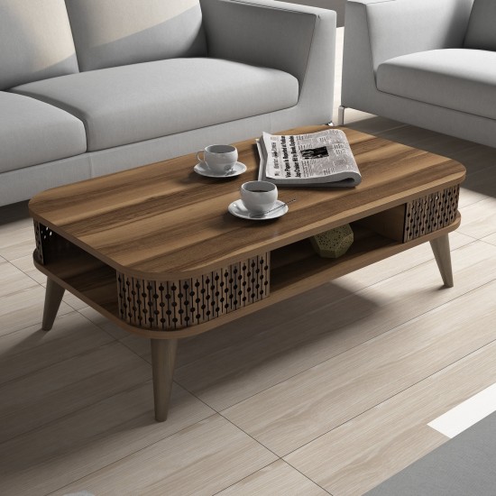 Coffee Table Eylül - Walnut Walnut Coffee Table Eylül - Walnut Walnut