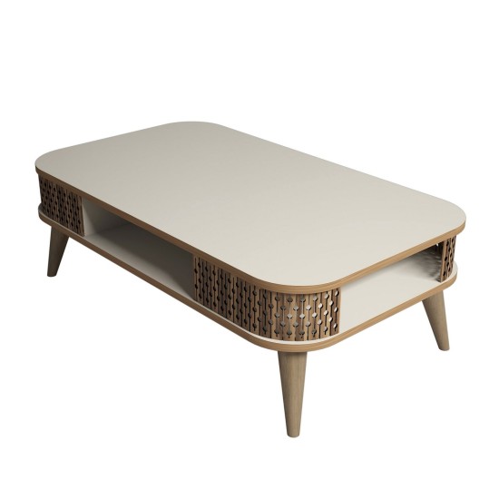 Coffee Table Eylül - Cream Cream Coffee Table Eylül - Cream Cream
