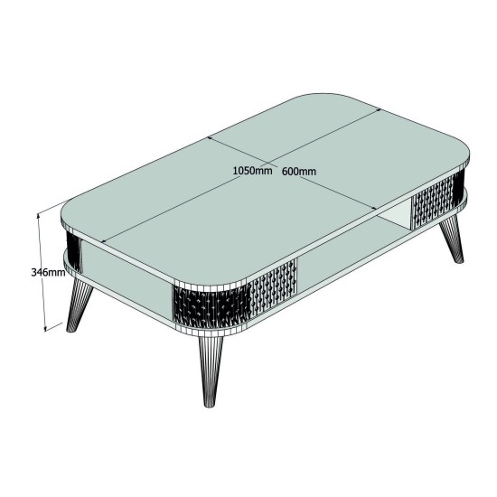 Coffee Table Eylül - Cream Cream Coffee Table Eylül - Cream Cream