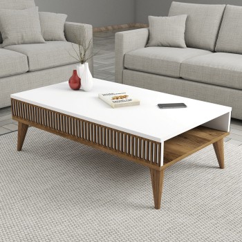 Coffee Table Milan - Walnut, White Walnut
White