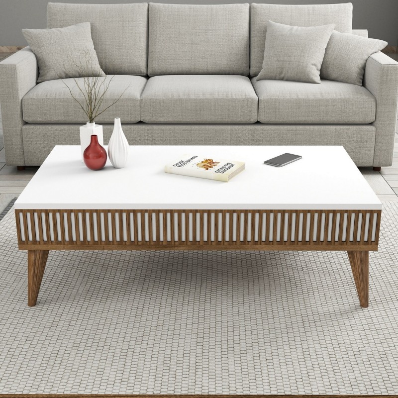Coffee Table Milan - Walnut, White Walnut
White