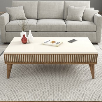Coffee Table Milan - Walnut, Cream Walnut
Cream