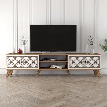 TV Stand Class - Walnut, White Walnut
White