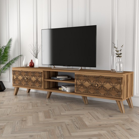 TV Stand Class - Walnut Walnut TV Stand Class - Walnut Walnut
