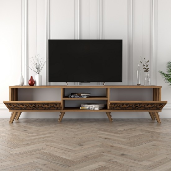 TV Stand Class - Walnut Walnut TV Stand Class - Walnut Walnut