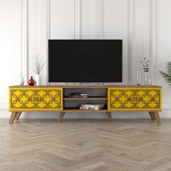 TV Stand Class - Walnut, Yellow Walnut
Yellow