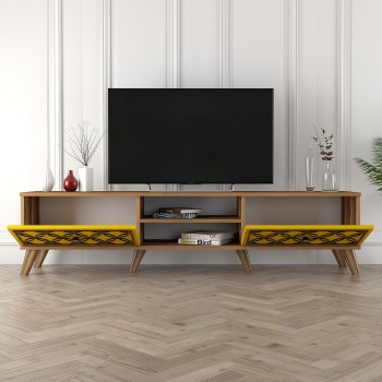 TV Stand Class - Walnut, Yellow Walnut
Yellow