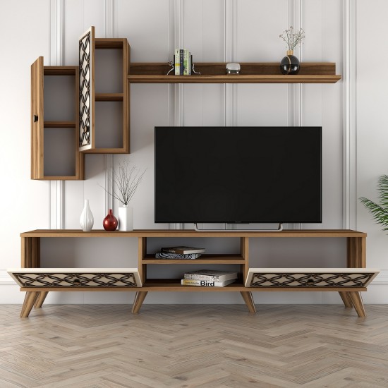 TV Unit Class S - Walnut, Cream Walnut
Cream TV Unit Class S - Walnut, Cream Walnut
Cream